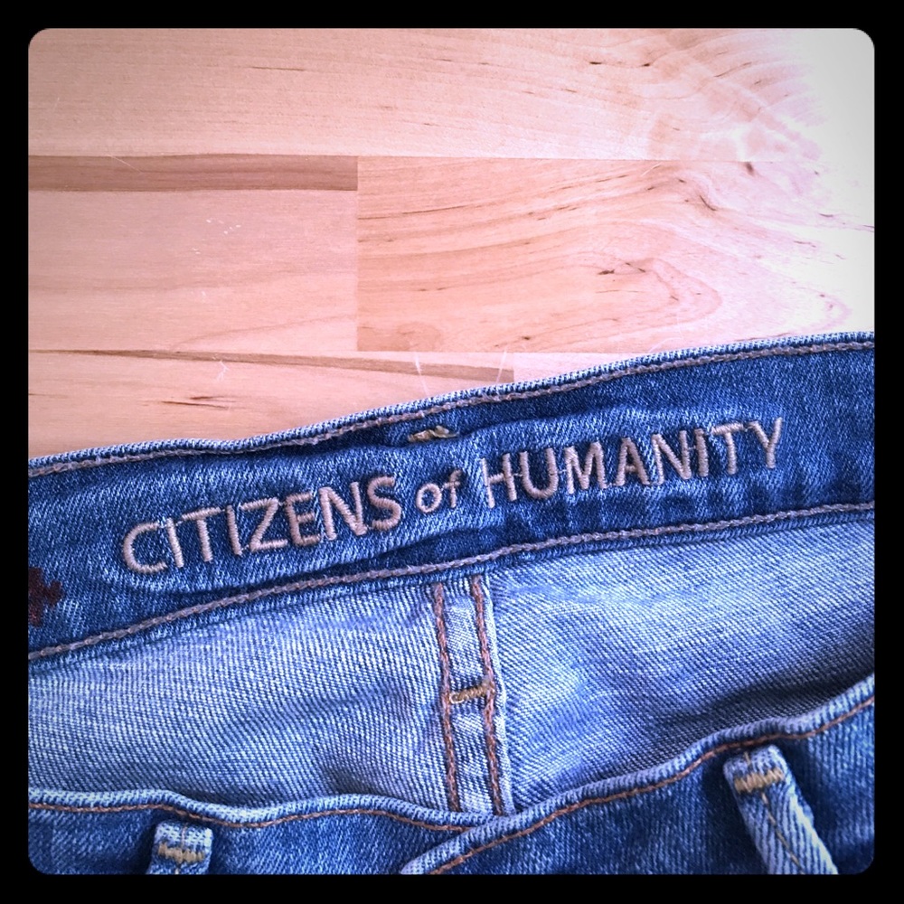 Citizens of humanity jeans lowrise straight leg
